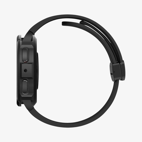 ACS06394 - Galaxy Watch 6 Classic (47mm) Case Liquid Air in matte black showing the front